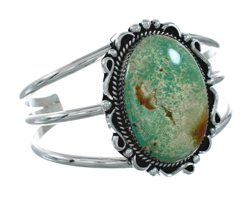 Native American Navajo Sterling Silver Turquoise Cuff Bracelet TX10310